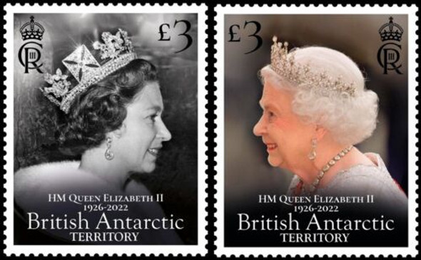 BR. ANTARCTIC TERRITORY  (2023)- HM Queen Elizabeth II Memorial (2v & sheeet)