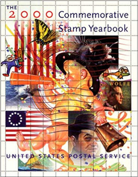 USPS 2000 COMMEMORATIVE STAMP YEARBOOK (COMPLETE)-Original Retail>$49!