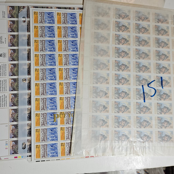 US Sheets,All 29c ,Many Duplicates, Mint Discount Postage Face=$130