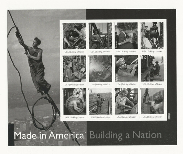 US (2013)- BUILDING A NATION- 12v (Classic Photos) #4801 sold w/5 FIRST DAY cancelled sheets