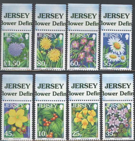 JERSEY (2007) - Wildflower Definitives III  (8 values)