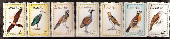 LESOTHO (1971)- Birds (7 values)