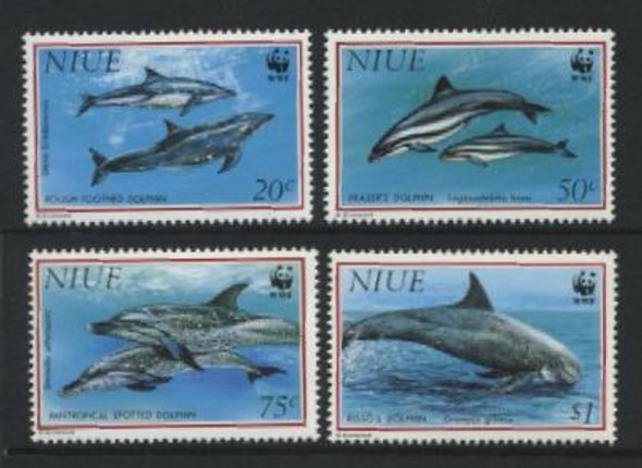 NIUE (1993) - WWF-  Pacific Dolphins (4)