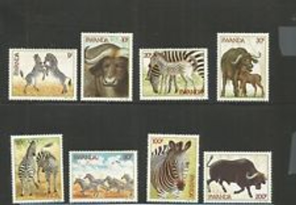 RWANDA (1984) ZEBRAS  (8v)