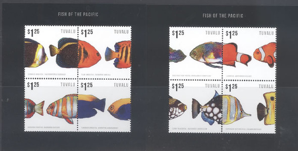 TUVALU: Fish of the Pacific 2013- Sheets of 4 (2)