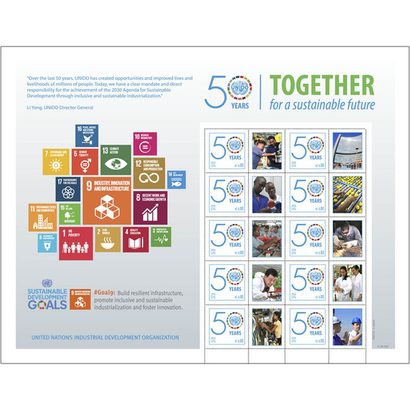 UNITED NATIONS (2016) : UNIDO 50 years Development Goals- Sheet of 10