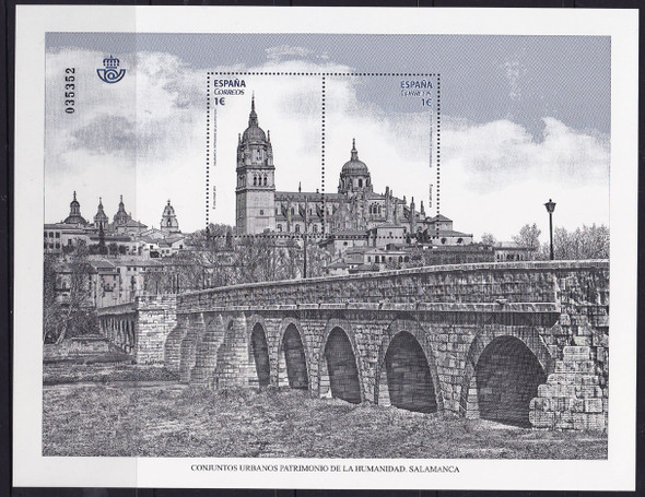 SPAIN- UNESCO Salamanca- Sheet of 2- bridge