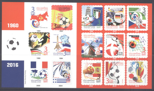 THAILAND- Euro Soccer Booklet- self-adhesive