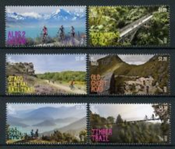 NEW ZEALAND (2018) Cycle trails,Scenes,Tourism(6v) 