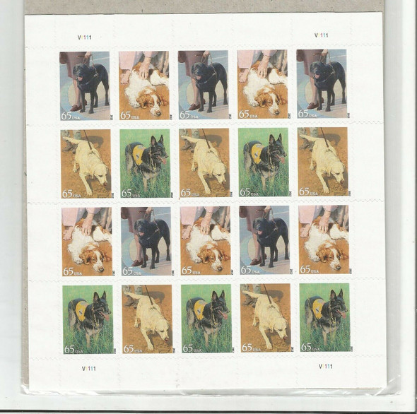 US (2012)-DOGS AT WORK SHEET OF 20 (65c)-#4604-7