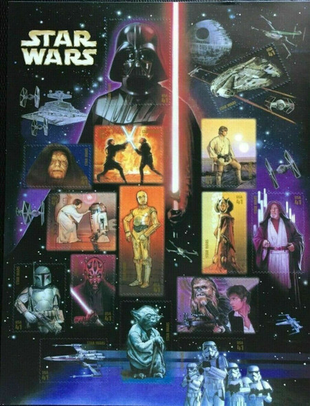 US (2007)-  STAR WARS SHEET OF 15v=  #4143