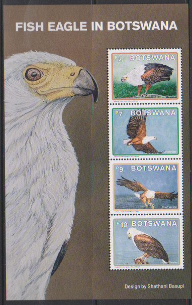 BOTSWANA  (2021)-Fish Eagle Birds (4v & Sheet)