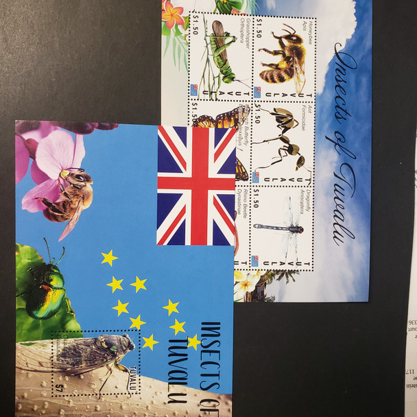 TUVALU (2021) Insects, Butterfly,Bee,Beetle Sheet Set.,LAST ONE