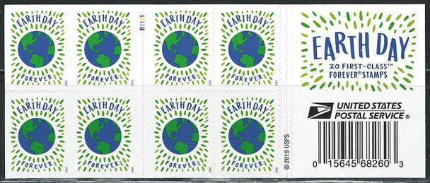 US (2020)-EARTH DAY #5459- BOOKLET OF 20 FOREVER STAMPS