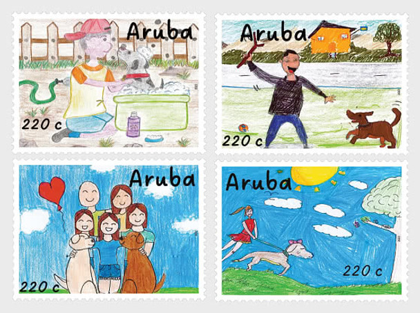 ARUBA (2022)- Love Your Dog (4v)- Children's Paintings