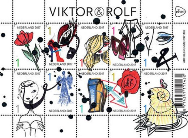 NETHERLANDS (2017)- VIKOT ROLF-Fashion Design Sheet of 10v