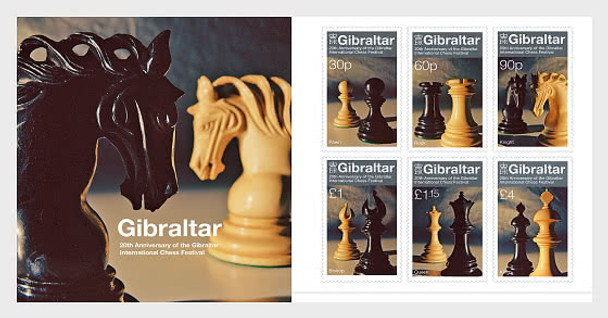 GIBRALTAR (2022)- Chess Festival Anniversary- Presentation Pack
