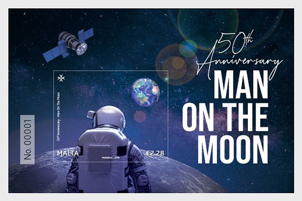MALTA (2019) - 50th Anniversary of Moon Landing (Cartoon) Sheet
