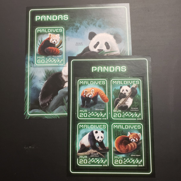 MALDIVES (2019) Panda Bear Sheet Set LAST ONE