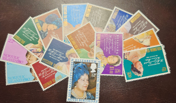 Queen Mums 80th Birthday Omnibus Set Of 15 MNH