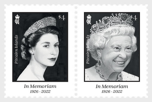 PITCAIRN ISLANDS (2023)- Queen Elizabeth II Memorial (2v & sheet)