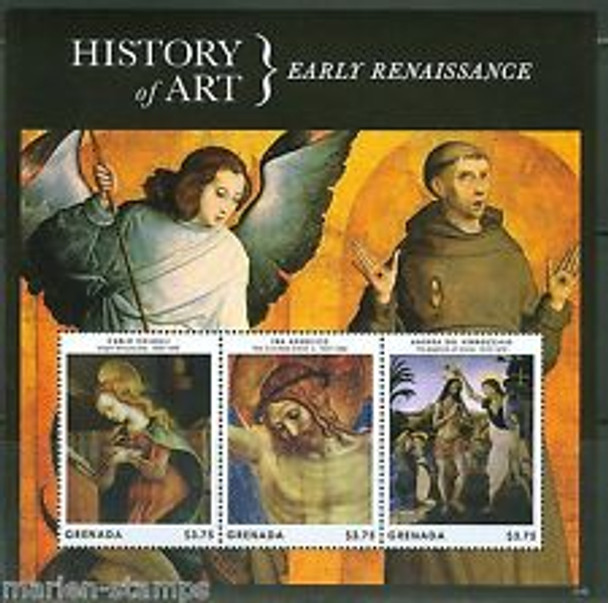 GRENADA (2015) Early Renaissance Art Sheet (3v)