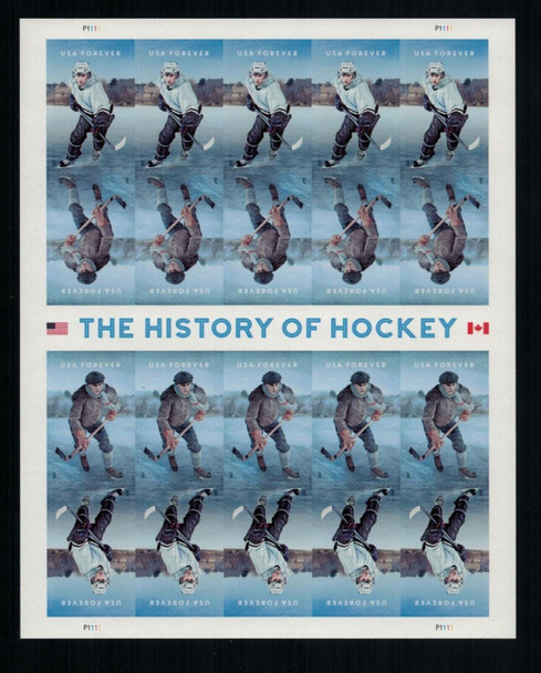 US  (2017)-History of Hockey- Sheet of 20-   Forever Stamps #52523
