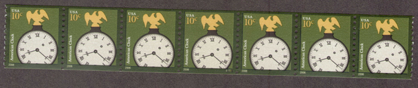 US (2006)- American Clock - 10c Definitive- Coil Strip of 25