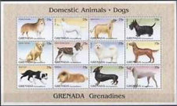 GRENADA GRENADINES (1995) DOGS and CATS FULL Sheet Set of 2