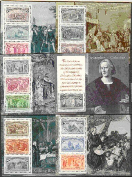 24 -SOUVENIR SHEETS! --JOINT ISSUES--US/PORTUGAL/ITALY/SPAIN (1992)--VOYAGES OF COLUMBUS