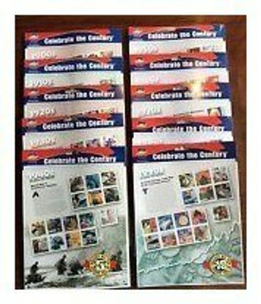 U.S. #3182-91 --CELEBRATE THE CENTURY SHEETS-- COMPLETE SET  (10 Sheets)- SOLD WITH  USPS ALBUM