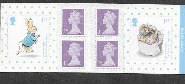 GREAT BRITAIN - 2016 '150th BIRTH ANN. of BEATRIX POTTER'-Booklet of  6 self-adhesives
