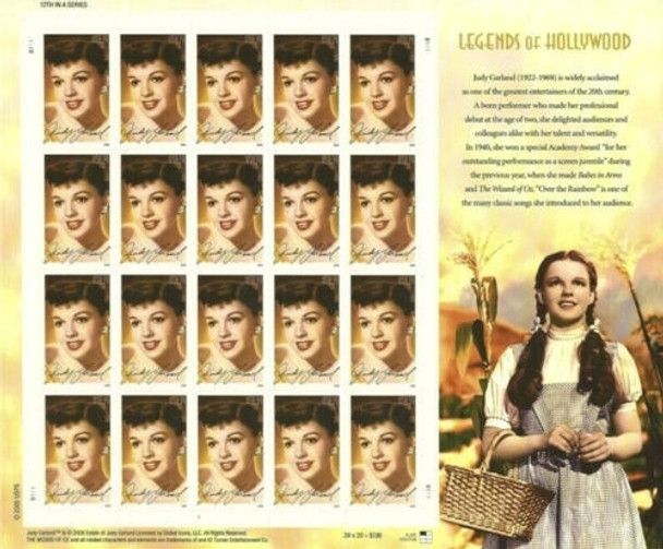 8  LEGENDS OF HOLLYWOOD SHEETS- ALL DIFFERENT!- GARLAND,DEAN, MORE!!!