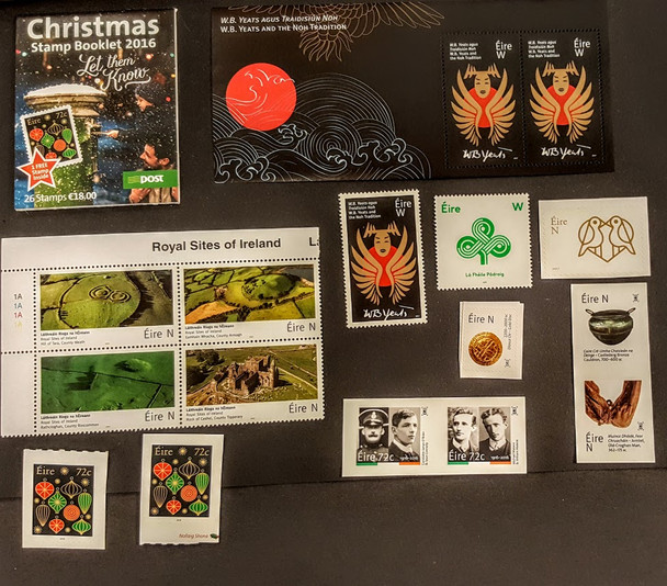IRELAND COLLECTION 2016 & 2017 ISSUES- 10 ITEMS-ORG RETAIL>$86!
