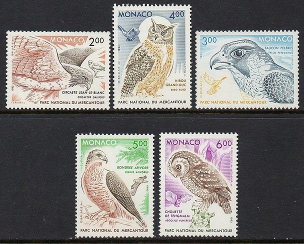 MONACO (1991)- Birds of Mercantour National Park (4v)