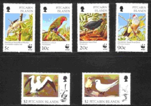 PITCAIRN IS. (1996)- WWF - Birds (6)