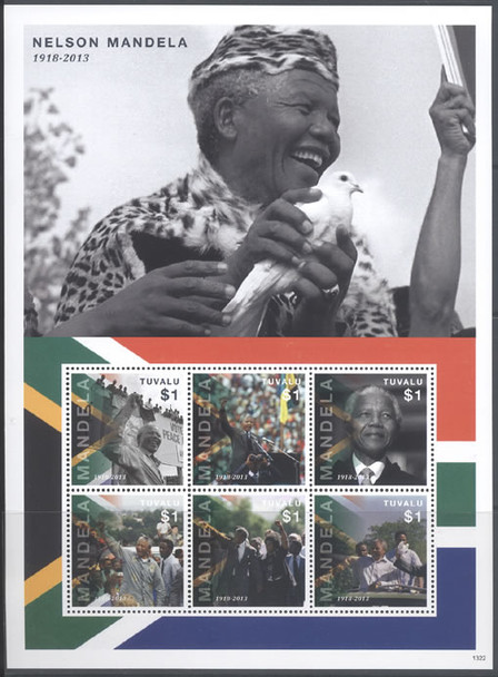 TUVALU: Nelson Mandela 2013- Sheet of 6