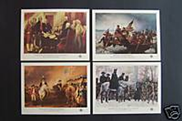 US (1976): BICENTENNIAL SOUVENIR SHEETS (4) COMPLETE SET