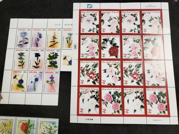 FLORA ,Flowers Collection,Various Countries, Sheets,Sets Our Original Retail $158