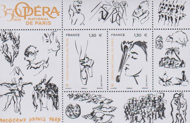 FRANCE (2019)- PARIS OPERA ANNIVERSARY SHEET