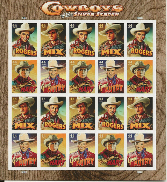 US(2010)-COWBOYS OF THE SILVER SCREEN SHEET- #4449A