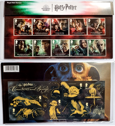 Gr. Britain (2023)- HARRY POTTER Presentation Pack-- Wizarding World  Creatures and Beings- 10v u0026 s.s.