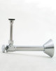 Jaclo 582-72 1/2" nom Copper X 3/8" O.D. Angle Pattern Compression Style Toilet Supply Kit