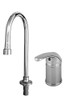 T&S Brass BA-2742 - Single Lever Side Mount Control, Swivel Gooseneck, Vandal-Resistant Aerator