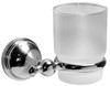 Meridian 2096150 - Glass Tumbler with Holder (Solid Brass Construction) - 18K Gold