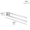 Grohe 40342GN1 Allure 24-in. Double Towel Bar, Brushed Cool Sunrise (Gold)