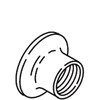 Kohler 22904-VF - Polished Brass Escutcheon
