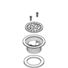 Kohler 48096-CP - Polished Chrome Strainer Assembly