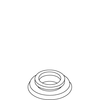 Kohler 77183-CP - Polished Chrome Bath Escutcheon