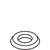 Kohler 77185-VF - Polished Brass Escutcheon
